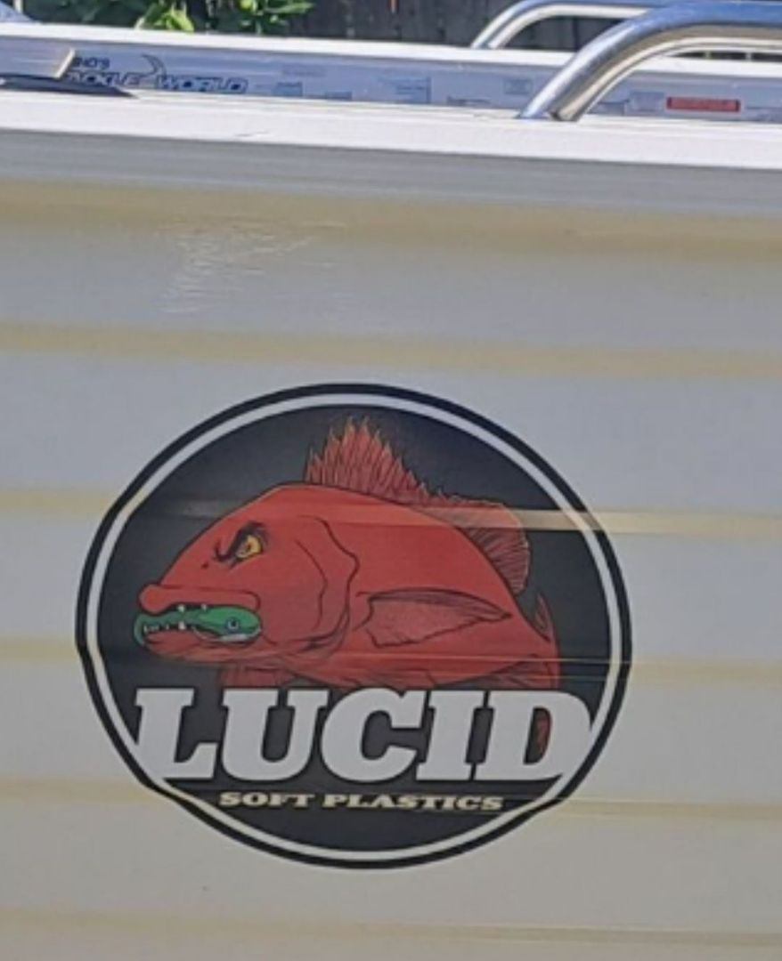 Lucid Soft Plastics Boat Sticker