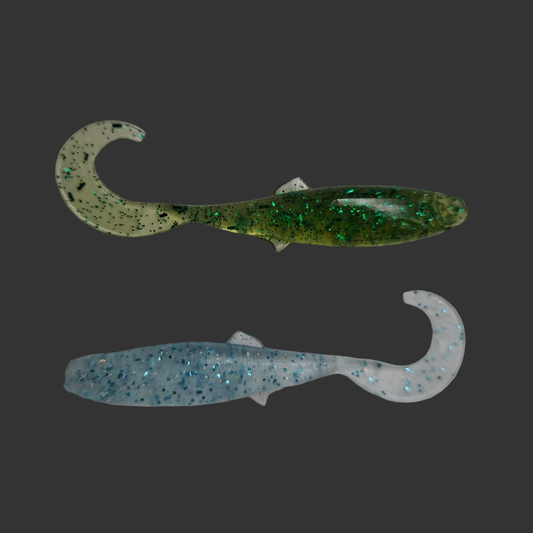 2.5" Curly Tail Shads - 10 Pack