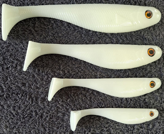 4" Hand Poured Mullet Swim Baits