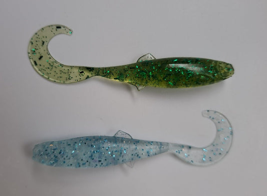 2.5" Curly Tail Shads - 10 Pack
