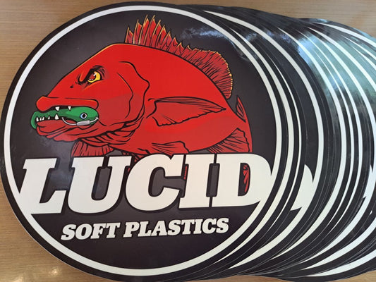 Lucid Soft Plastics Boat Sticker